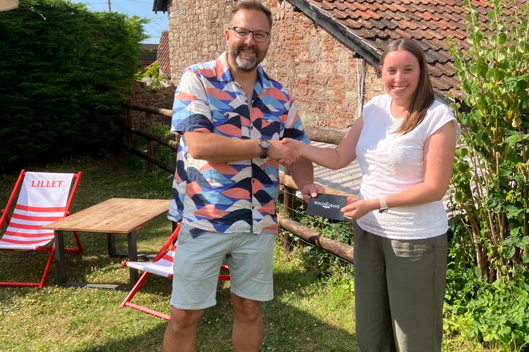 Mike Harris from The Waldegrave East Harptree donated a voucher to spend in the pub for the to Chew Valley CIC Sustainable Transport Partnership's prize draw to encourage more people to take part in their recent survey