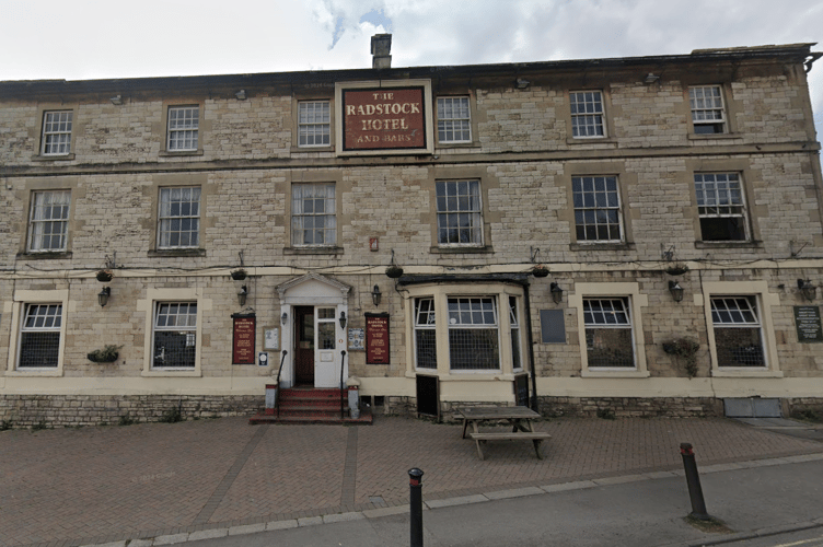 The Radstock Hotel, which has a restaurant on the inside named The Miner's Rest.