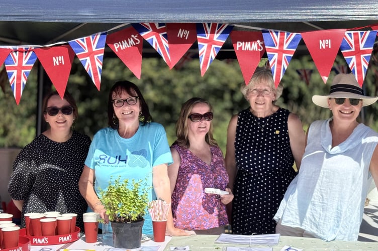 Despite the weather, plenty of shade and refreshments were available at the Midsomer Norton Fayre.