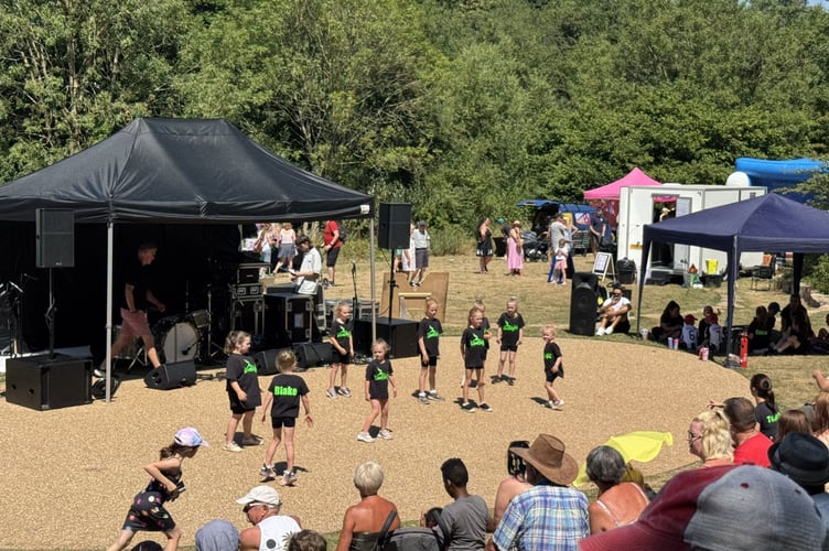 Limelight Dance Club performing at the 2025 Midsomer Norton Fayre.