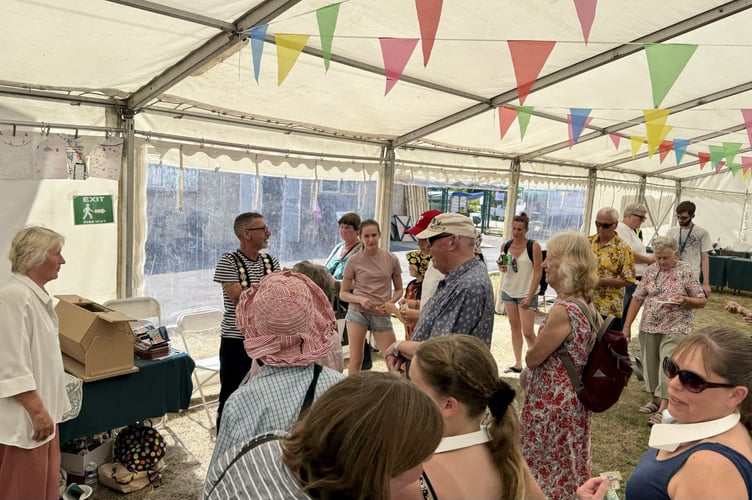 In the Somer Centre garden, the Town Show Marquee was host to vegetable, cookery, flowers, handicrafts and photography competitions with trophies and medals handed out by Town Mayor, Mr Martyn Plant.