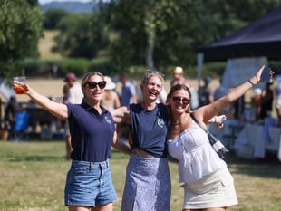 Sun shines down on guests attending 2025 Party in the Paddock
