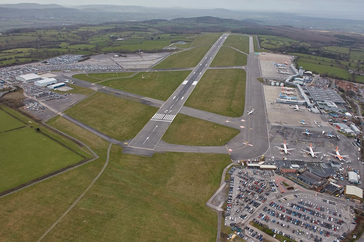 Bristol Airport arial view