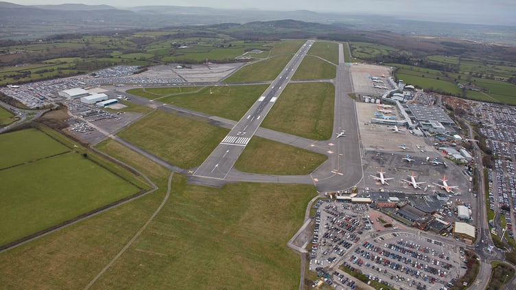 Bristol Airport arial view