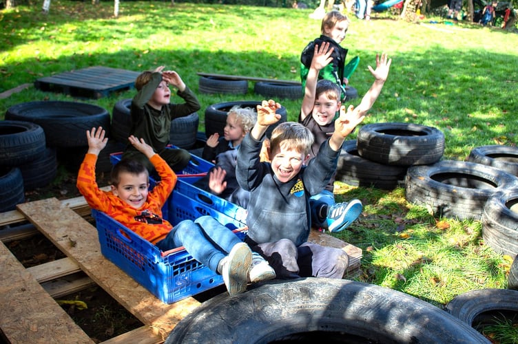  Peasedown St John Primary School wins a Platinum Award for its outdoor play curriculum