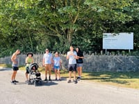 Residents brave heat for challenge