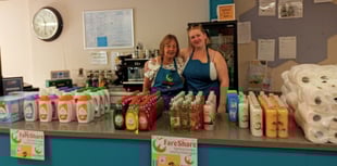 Community centre distributes free food supplies