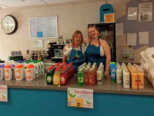 Community centre distributes free food supplies