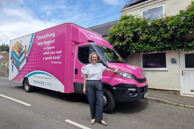 Anna Sabine MP joined the Somerset Mobile Library around much of its regular stops as part of her summer constituency tour.