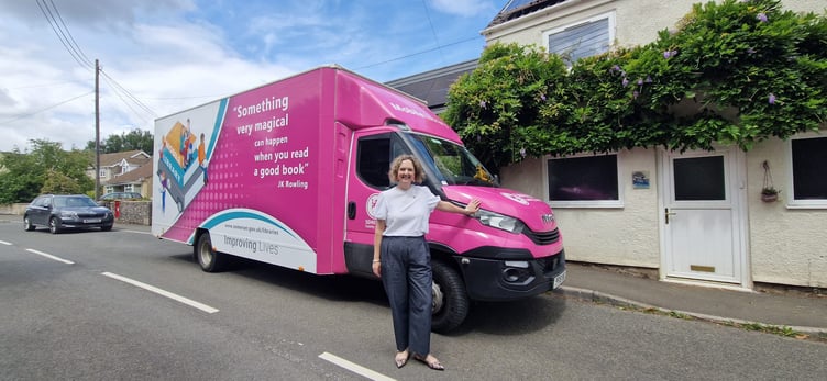 Anna Sabine MP joined the Somerset Mobile Library around much of its regular stops as part of her summer constituency tour.