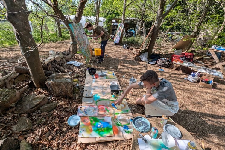 Young people in Frome, assisted by local artists and community groups, are transforming Wallington Way with a vibrant nature-themed mural, offering a creative outlet and artistic expression.