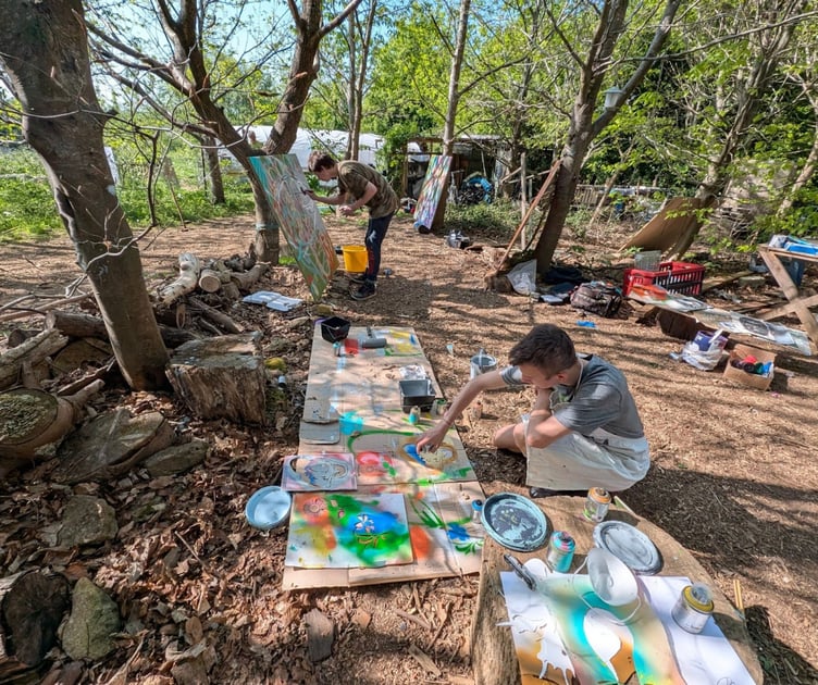 Young people in Frome, assisted by local artists and community groups, are transforming Wallington Way with a vibrant nature-themed mural, offering a creative outlet and artistic expression.