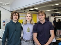 Students at Churchill Academy celebrate successful A Level results day