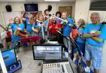 Paulton Ukulele Band thrills Somer Valley FM with live performance