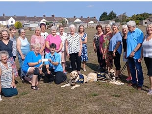 Line dancing group doubles amount of money raised for charity