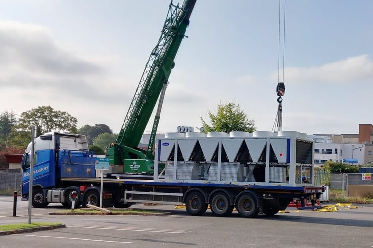 The equipment designed to help improve RUH's heating infrastructure.