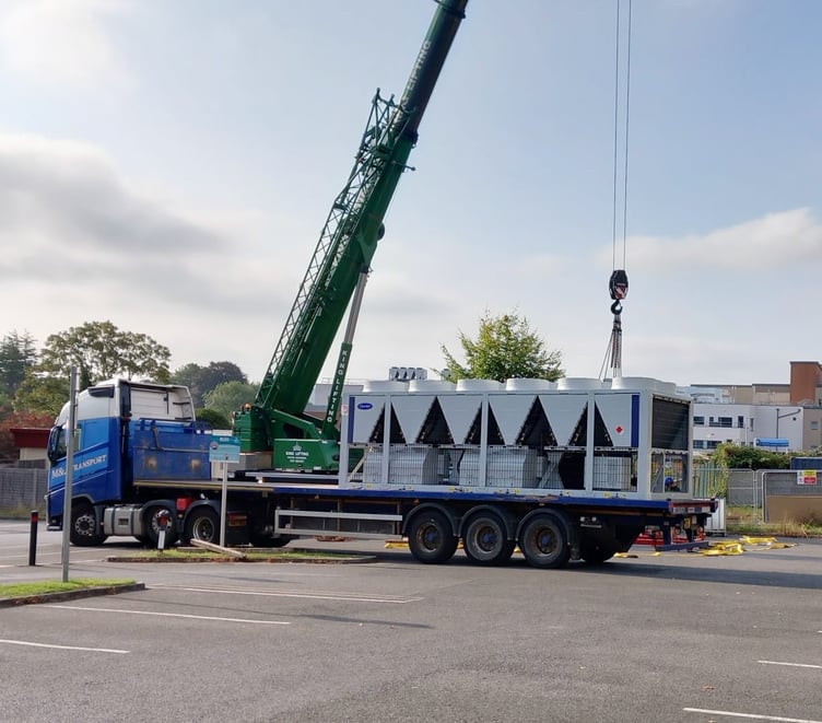 The equipment designed to help improve RUH's heating infrastructure.