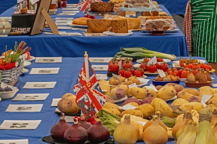 People's produce at the Writhlington Flower Show.