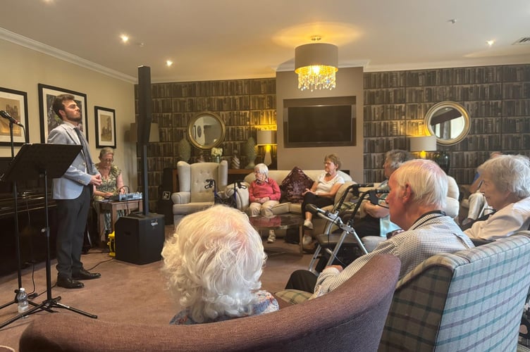 Many of Crandon Springs' residents would enjoy the performance that Gregory Steward put on.