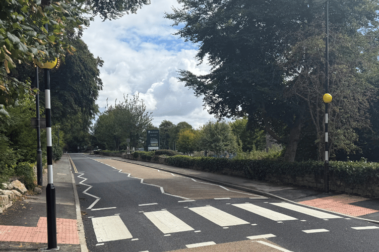 The new crossing by Ralph Allen School on Claverton Down Road.