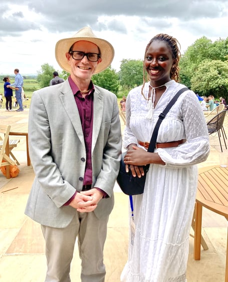 Director of the B&NES Faith Foundation Nathan Hartley with Cintia Cabral  from the Unification Church.