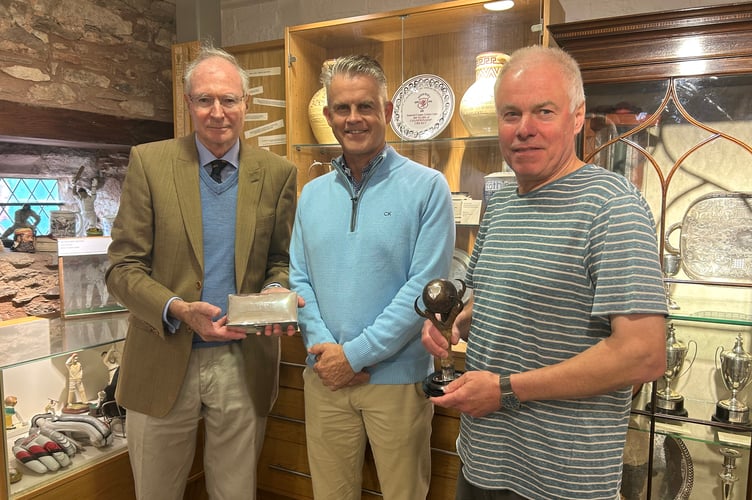 Chief executive Jamie Cox (centre) is pictured with Stephen Astaire (left) and Brian Lee.