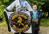 Father and daughter complete family double