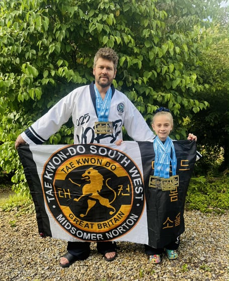 Tae Kwon-Do family double