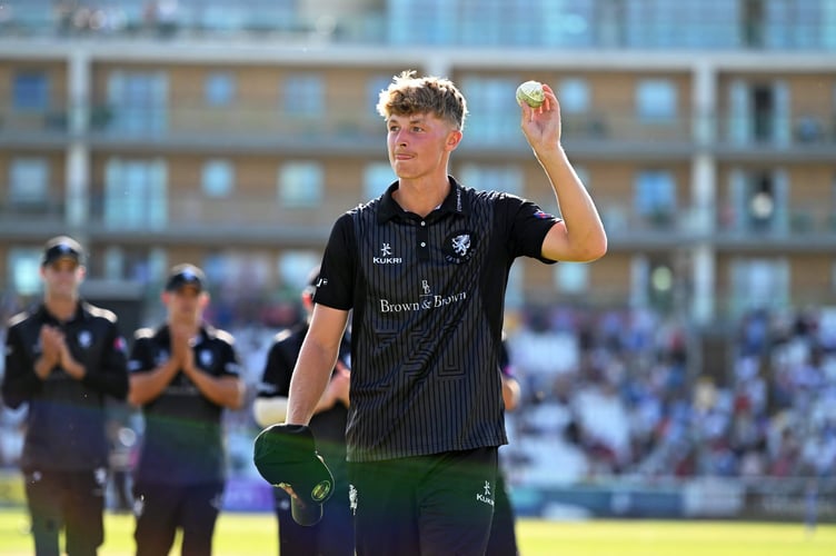 Alfie Ogborne is one of three opening bowlers to sign an extension to their contracts