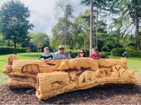Norway maple becomes carved bench