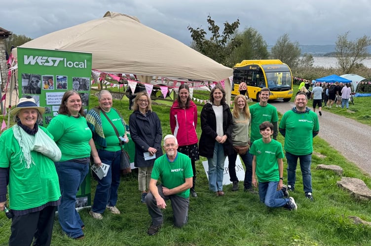 Volunteers and speakers, left to right, back row: Jackie Head, Karen McCombe, Elaine Workman, Pam Turton (MCA), Nicola Phillips (MCA) Sarah Warren (B&NES) Kim Brookes (The Community Farm) Roddy Black and Simon McCombe. Front row: Phil Collins and Jacoby Bernard-Black.