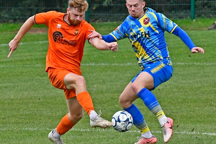 Action at Wellington with Paulton in blue
