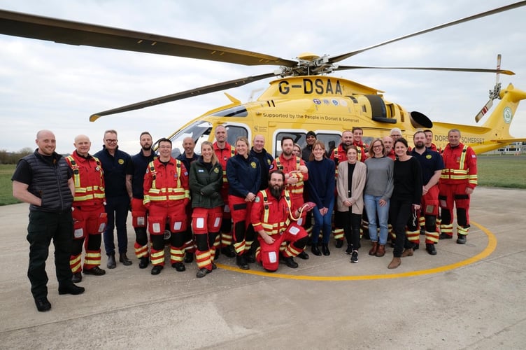 Maternity colleagues provide life saving training for the Dorset and Somerset Air Ambulance