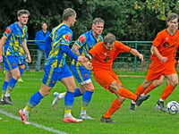Paulton Rovers in Les Phillips Cup action at Keynsham 