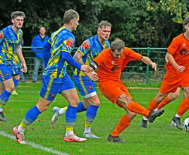 Paulton Rovers in Les Phillips Cup action at Keynsham 