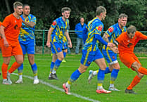 Paulton Rovers in Les Phillips Cup action at Keynsham
