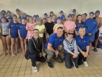 Swimming team celebrate first anniversary