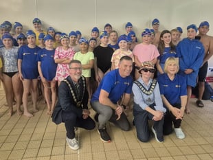 Swimming team celebrate first anniversary
