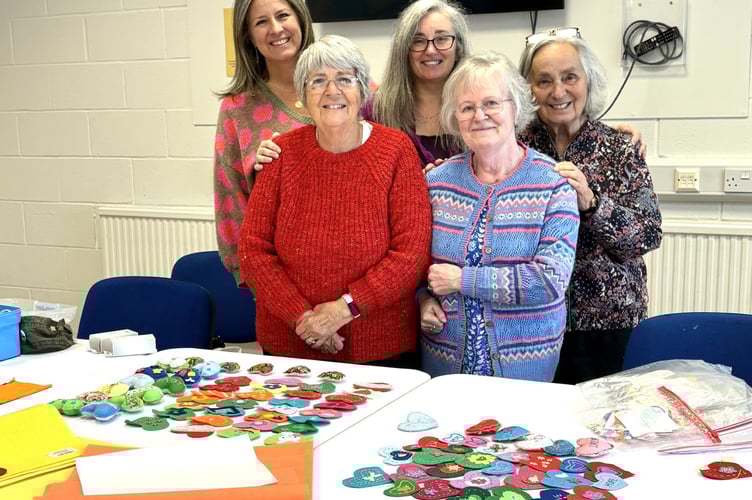 Thursday Threads are creating an interactive artwork for WAC, enabling visitors to attach small hand stitched hearts onto the main heart canvas. (Picture: Thursday Threads)