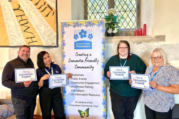 Dementia Friendly Peasedown, an initiative of the Peasedown Community Trust, has been running dementia awareness workshops for many years. 