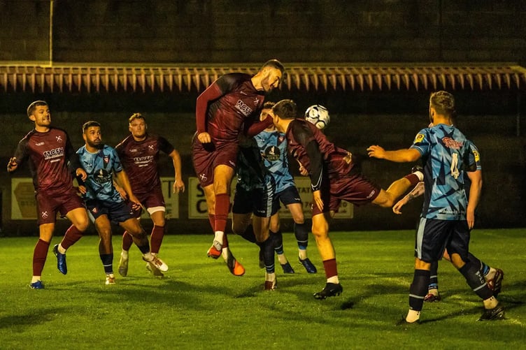 Action from Paulton's home game against Warminster