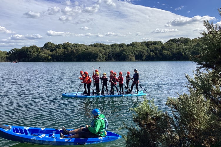 The pupils took part in a wide range of activities including kayaking, canoeing and paddle boarding