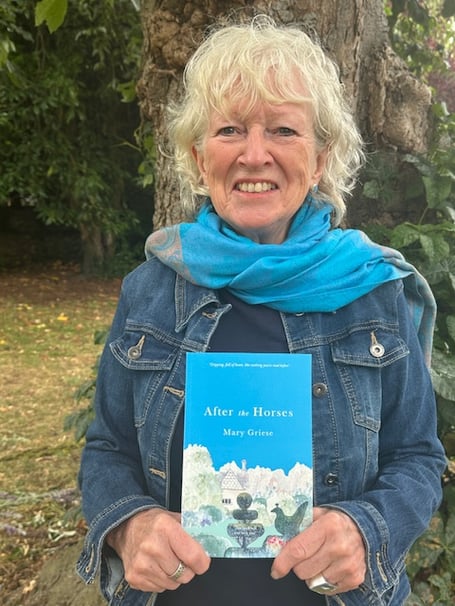 Mary Griese with her recently published book ‘After the Horses’
