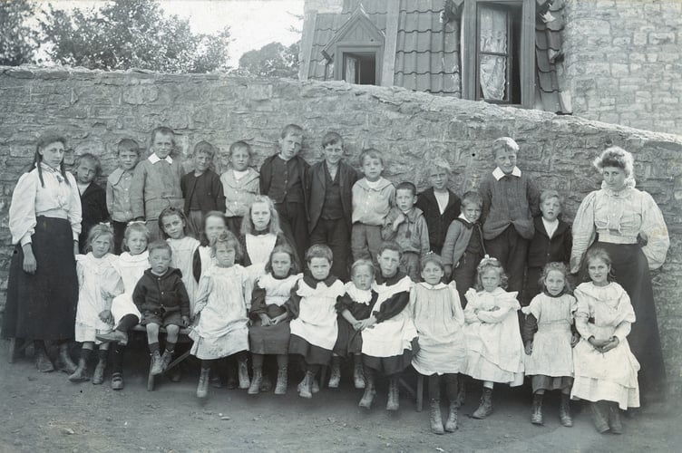Among the images held in archive is this one of Clutton Church School from 1900 - do our readers recognise any family members?