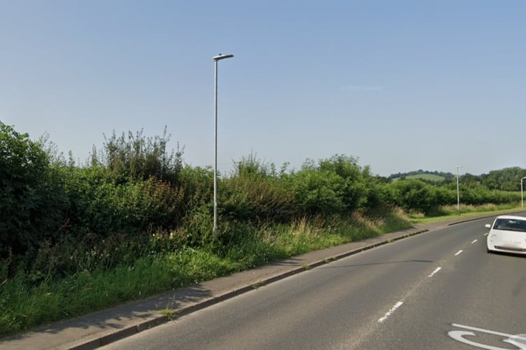 Planned site of 100 homes and cemetery extension on the B3139 Elm Close in Wells
