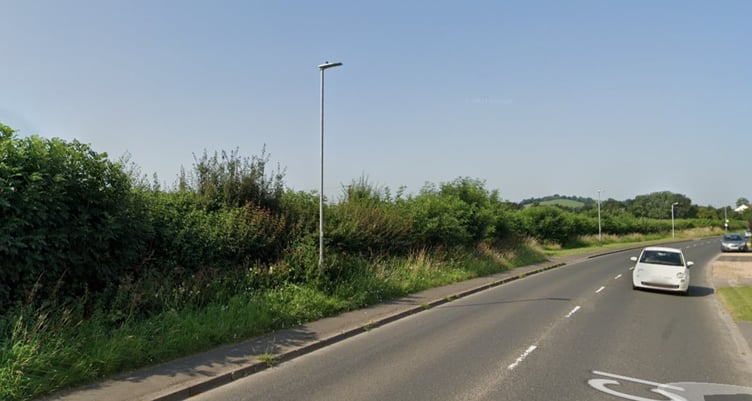 Planned site of 100 homes and cemetery extension on the B3139 Elm Close in Wells
