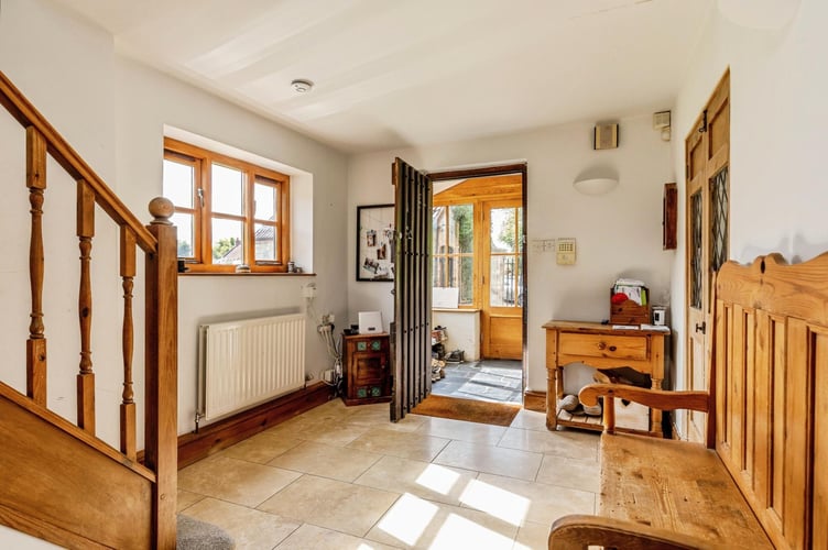 The property has a cosy feel