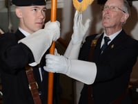 Sixteen year old cadet steps forward as new standard bearer