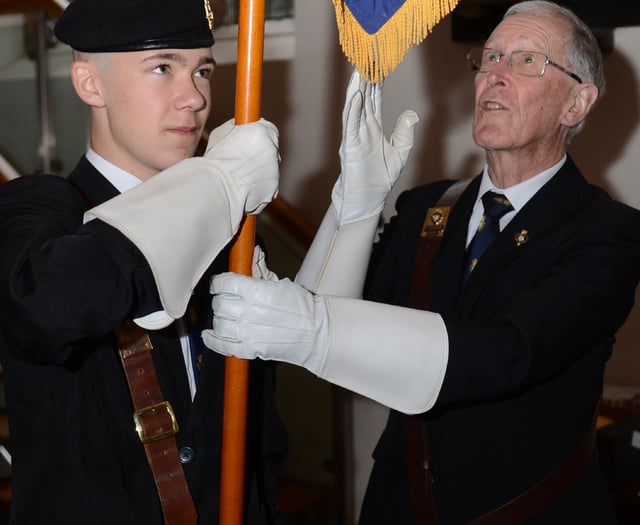 Sixteen year old cadet steps forward as new standard bearer