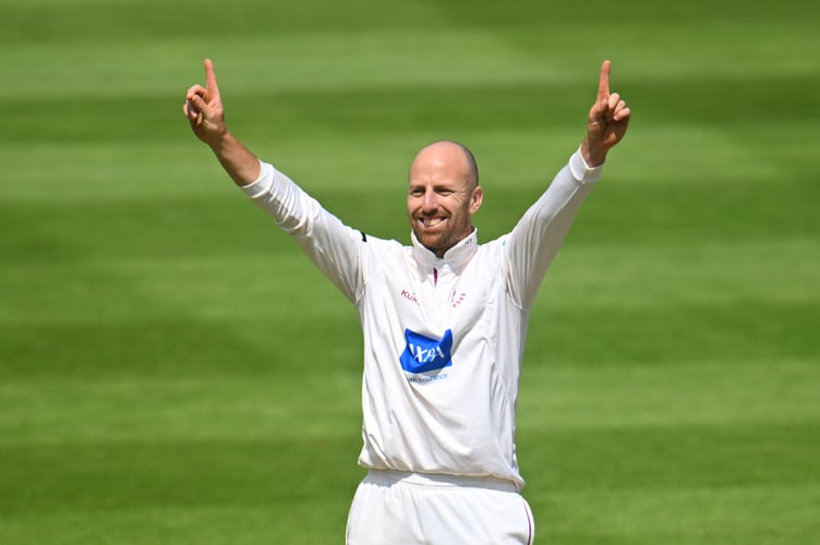 Somerset's England spinner Jack Leach